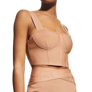NWOT Herve by Herve Leger, Bustier Bandage Crop Top, Medium